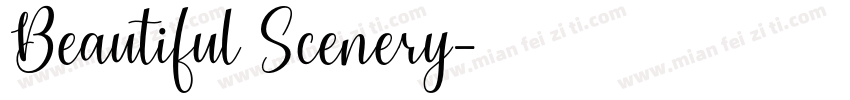 Beautiful Scenery字体转换